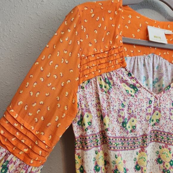 Maeve by Anthropologie‎ Ceresco Peasant Long Sleeve Top Size XS - Picture 6 of 13